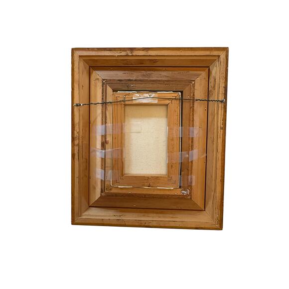 Contemporary Gold Wood Framed Oil on Canvas Portrait “Blinks Hound” Signed - Picture 10 of 13